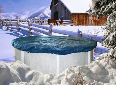 Winterabdeckung für Ø 490 cm für Pools, 180g/m²